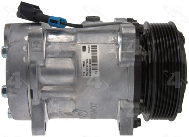 Four Seasons A/C Compressor P/N:78597 Fits: Chevrolet C60 Kodiak, Chevrolet C6500 Kodiak, Chevrolet C70 Kodiak, Chevrolet C7500 Kodiak, Chevrolet C8500, Chevrolet T6500, Chevrolet T7500, GMC C6000 Topkick, GMC C6500 Topkick, GMC C7000 Topkick - Image 7