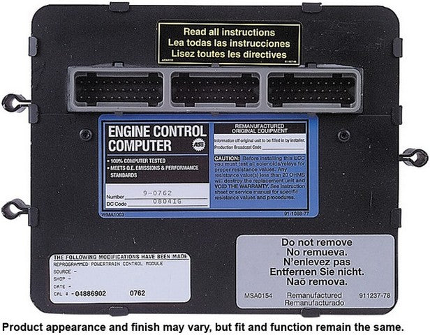 CARDONE Reman Engine Control Module (ECM) P/N:79-0762 Fits: Dodge Dakota 1996 - Image 4