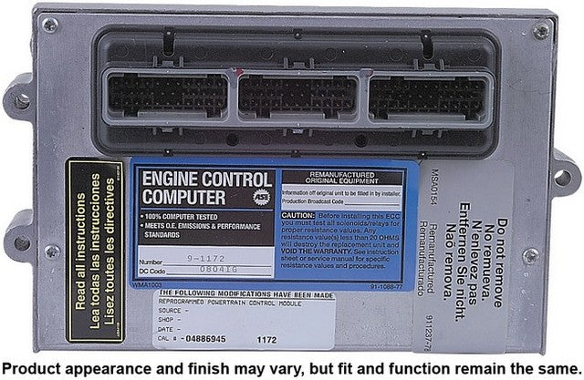 CARDONE Reman Engine Control Module (ECM) P/N:79-1172 Fits: Jeep Grand Cherokee 1996 - Image 4