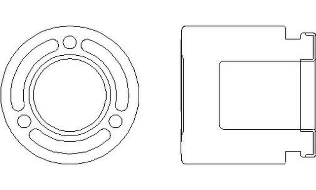 Better Brake Parts Disc Brake Caliper Piston P/N:7980 Fits: Ford E-150 14-08, Ford E-250 14-08, Ford E-350 Super Duty 19-08, Ford E-350 Super Duty 25-21 - Image 1