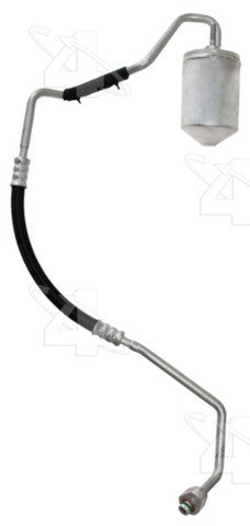 Four Seasons A/C Receiver Drier with Hose Assembly P/N:83158 Fits: Ford Flex 19-10, Ford Police Interceptor Sedan 19-13, Ford Special Service Police Sedan 18-14, Ford Taurus 19-13, Ford Taurus 2010, Lincoln Mks 16-10, Lincoln Mkt 19-12 - Image 1