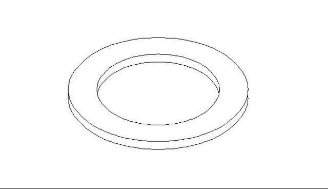 Better Brake Parts Washer P/N:8345 Fits: Cadillac Allante 89-87, Cadillac Eldorado 87-86, Cadillac Seville 87-86, Oldsmobile Toronado 91-86, Pontiac 6000 1989, Pontiac Fiero 1988 - Image 1