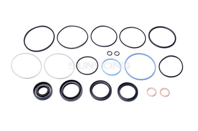 Sunsong Steering Gear Seal Kit P/N:8401291 Fits: Asuna Sunrunner 93-92, Chevrolet Tracker 1998, Chevrolet Tracker 91-89, Geo Tracker 97-89, GMC Tracker 91-89, Pontiac Sunrunner 97-94, Suzuki Sidekick 98-89, Suzuki X-90 98-96 - Image 1