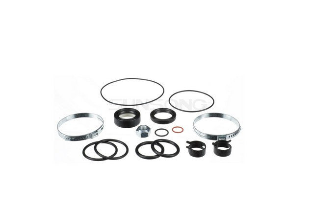 Sunsong Rack and Pinion Seal Kit P/N:8401619 Fits: Audi A3 13-08, Volkswagen Beetle 14-12, Volkswagen Eos 12-07, Volkswagen Golf 13-10, Volkswagen Golf 2007, Volkswagen Jetta 13-07, Volkswagen Passat 10-08, Volkswagen Passat 14-12, Volkswagen Rabbit 09-06 - Image 1