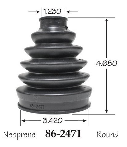 EMPI CV Joint Boot P/N:86-2471-D Fits: Chevrolet Hhr 10-08, Saab 9-3 11-03, Saab 9-3x 11-10 - Image 1