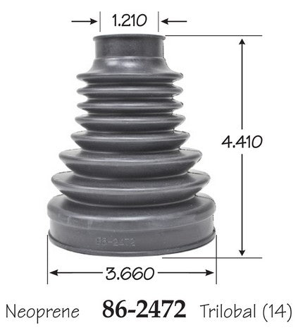 EMPI CV Joint Boot P/N:86-2472-D Fits: Chevrolet Hhr 10-08 - Image 1