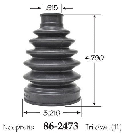 EMPI CV Joint Boot P/N:86-2473-D Fits: Chevrolet Hhr 11-06, Chevrolet Sonic 16-13 - Image 1