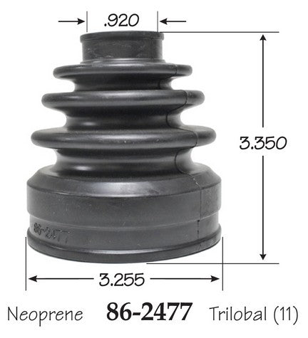 EMPI CV Joint Boot P/N:86-2477-D Fits: Mitsubishi Lancer 17-08 - Image 1