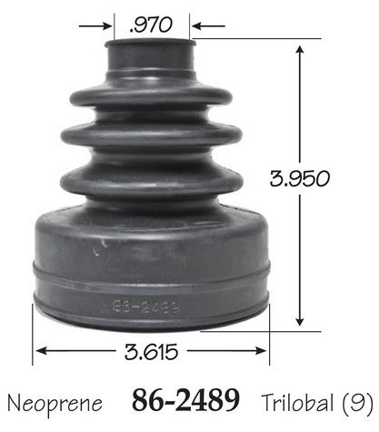 EMPI CV Joint Boot P/N:86-2489-D Fits: Mini Cooper 15-05 - Image 1