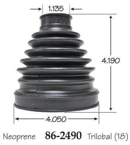 EMPI CV Joint Boot P/N:86-2490-D Fits: Land Rover Range Rover Sport 17-14, Lexus Gx460 17-10, Toyota 4runner 18-10, Toyota Fj Cruiser 14-10 - Image 1