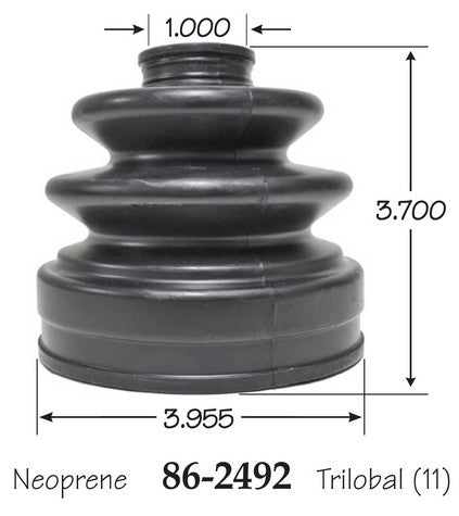 EMPI CV Joint Boot P/N:86-2492-D Fits: Mazda 6 13-09, Nissan Murano 07-06 - Image 1