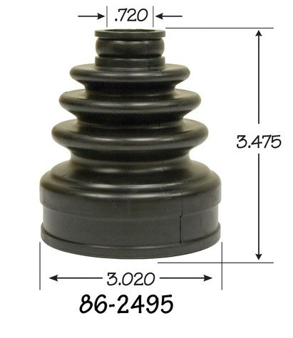 EMPI CV Joint Boot P/N:86-2495-D Fits: Chevrolet Spark 15-13 - Image 1