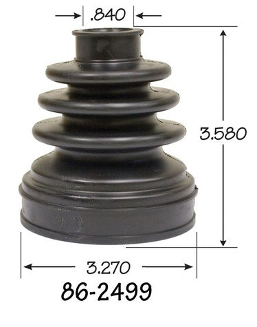 EMPI CV Joint Boot P/N:86-2499-D Fits: Honda Civic 11-06, Mini Cooper Countryman 16-11, Nissan Juke 14-11 - Image 1