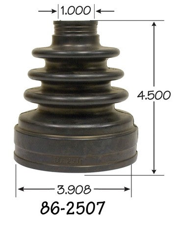 EMPI CV Joint Boot P/N:86-2507-D Fits: Acura Tl 14-10, Mitsubishi Outlander 2017 - Image 1