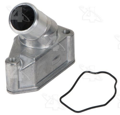 Four Seasons Engine Coolant Thermostat / Water Outlet Assembly P/N:86169 Fits: Chevrolet Optra 10-04, Daewoo Leganza 02-99, Daewoo Nubira 02-99, Isuzu Amigo 00-98, Isuzu Rodeo 03-98, Isuzu Rodeo Sport 03-01, Suzuki Forenza 08-04, Suzuki Reno 08-05 - Image 1