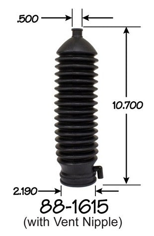 EMPI Rack and Pinion Bellows P/N:88-1615-K Fits: Ford Thunderbird 2002, Jaguar S-type 08-00, Jaguar Vanden Plas 09-04, Lincoln Ls 02-00 - Image 1