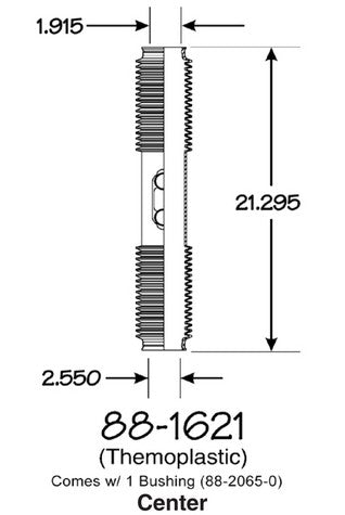 EMPI Rack and Pinion Bellows P/N:88-1621-K Fits: Buick Skyhawk, Buick Skylark, Cadillac Cimarron, Chevrolet Beretta, Chevrolet Cavalier, Chevrolet Corsica, Oldsmobile Achieva, Oldsmobile Cutlass Calais, Pontiac Grand Am, Pontiac Sunbird - Image 1