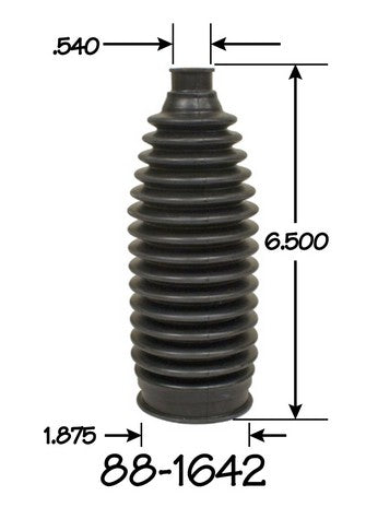 EMPI Rack and Pinion Bellows P/N:88-1642-K Fits: Chevrolet Camaro, Infiniti Ex35, Infiniti Ex37, Infiniti Fx35, Infiniti Fx37, Infiniti Fx45, Infiniti Fx50, Infiniti G35, Infiniti G37, Infiniti M35 - Image 1