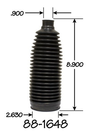 EMPI Rack and Pinion Bellows P/N:88-1648-K Fits: Lexus Lx570 11-08, Lexus Lx570 17-13, Toyota Land Cruiser 11-08, Toyota Land Cruiser 18-13, Toyota Sequoia 18-08, Toyota Tundra 16-07 - Image 1