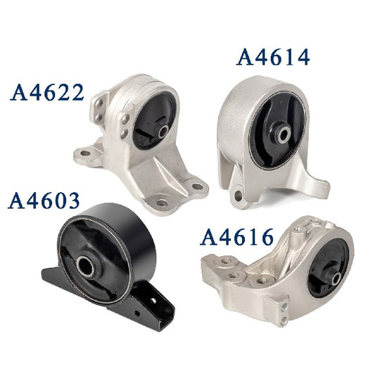 ACEON Engine Mount Set P/N:9000-1117 Fits: Chrysler Sebring 04-01, Dodge Stratus 05-01, Mitsubishi Eclipse 05-00 - Image 1