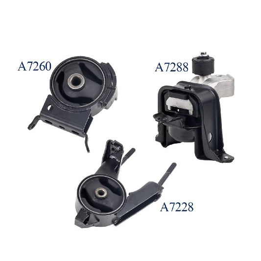 ACEON Engine Mount Set P/N:9000-1990 Fits: Scion Xa 06-04, Scion Xb 06-04, Toyota Echo 05-00 - Image 1