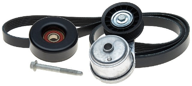 Gates Serpentine Belt Drive Component Kit P/N:90K-38103C Fits: Cadillac Escalade, Chevrolet C1500, Chevrolet C1500 Suburban, Chevrolet C2500, Chevrolet C2500 Suburban, Chevrolet C35, Chevrolet C3500, Chevrolet C3500hd, Chevrolet K1500 - Image 1