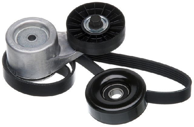 Gates Serpentine Belt Drive Component Kit P/N:90K-38107 Fits: Chevrolet Astro 95-91, Chevrolet G10 95-92, Chevrolet G20 95-92, Chevrolet G30 96-92, Chevrolet Gp3500 96-93, GMC G1500 95-92, GMC G2500 95-92, GMC G3500 96-92, GMC Safari 95-91 - Image 1