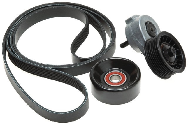 Gates Serpentine Belt Drive Component Kit P/N:90K-38116 Fits: Dodge D150, Dodge D250, Dodge D350, Dodge Dakota, Dodge Durango, Dodge Ram 1500, Dodge Ram 2500, Dodge Ram 3500, Dodge Ram 4000, Dodge Ramcharger, Dodge W150, Dodge W250, Dodge W350 - Image 1