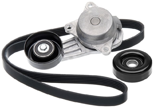 Gates Serpentine Belt Drive Component Kit P/N:90K-38386 Fits: Ford Crown Victoria, Ford Grand Marquis, Ford Mustang, Ford Thunderbird, Lincoln Mark Viii, Lincoln Town Car, Mercury Cougar, Mercury Grand Marquis - Image 1