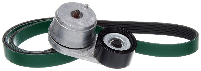 Gates Serpentine Belt Drive Component Kit P/N:90K-38506HDA Fits: Ford Ltla9000 1993, Ford Ltls9000 1993, Peterbilt 357 02-98, Peterbilt 379 1999, Peterbilt 385 02-96 - Image 1