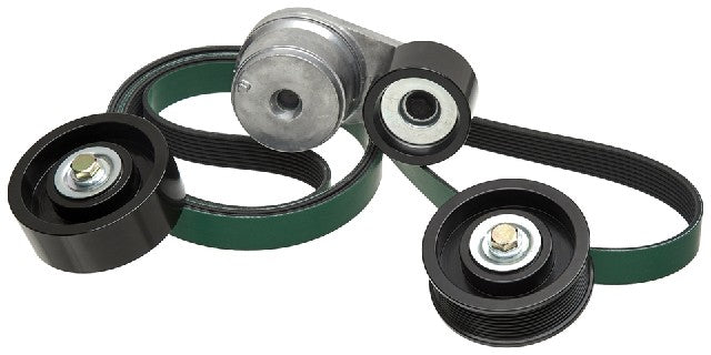 Gates Serpentine Belt Drive Component Kit P/N:90K-38510HDC Fits: International 4600 1995, International 4700 02-95, International 4700lp 02-95, International 4700lpx 02-95, International 4800 97-95, International 4900 97-95 - Image 1