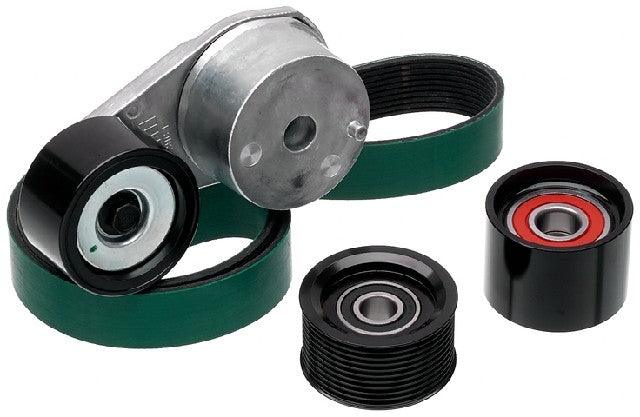Gates Serpentine Belt Drive Component Kit P/N:90K-38607HDD Fits: Mack Gu7 2009, Mack Gu8 2009, Volvo Vah 15-11, Volvo Vhd 2014 - Image 1