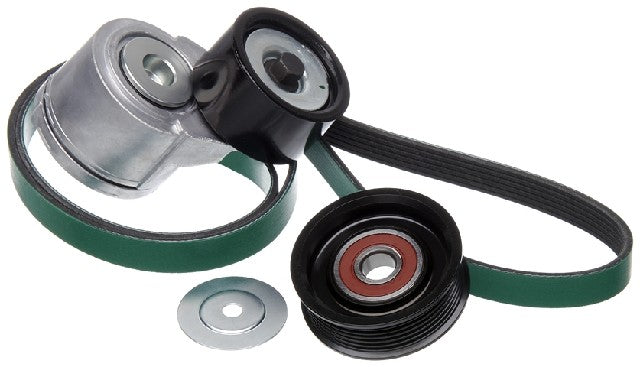 Gates Serpentine Belt Drive Component Kit P/N:90K-38610HDB Fits: International 5900i 2014, International 9900i 17-14, International Lonestar 17-15 - Image 1