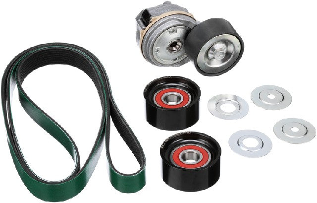 Gates Serpentine Belt Drive Component Kit P/N:90K-38701HD Fits: International 5600i, International 5900i, International 7600, International 8600 Transtar, International Hx515, International Hx615, International Lonestar, International Lt625 - Image 1