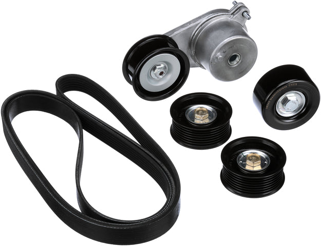 Gates Serpentine Belt Drive Component Kit P/N:90K-39129B Fits: Infiniti Ex37 2013, Infiniti G37 13-08, Infiniti M37 13-11, Infiniti Q50 15-14, Infiniti Q60 15-14, Nissan 370z 15-09 - Image 1
