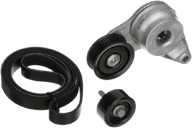 Gates Serpentine Belt Drive Component Kit P/N:90K-39420A Fits: Hyundai Elantra 19-15, Hyundai Elantra Gt 19-16, Hyundai Tucson 21-16, Kia Forte 19-17, Kia Forte Koup 2017, Kia Forte5 18-17, Kia Soul 19-16 - Image 1