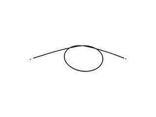 Dorman - OE Solutions Cable de Liberación de Cofre P/N:912-050 Fits: Volvo C70 04-98, Volvo S70 00-98, Volvo V70 00-98 - Image 1