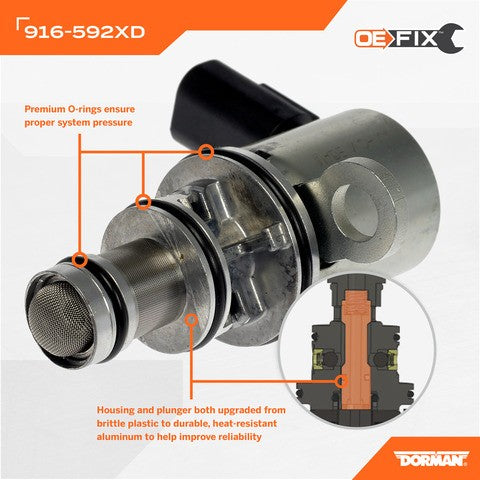 Dorman - OE Solutions Solenoide para Sistema de Desplazamiento Múltiple -MDS- de Motor P/N:916-592XD Fits: Chrysler 300, Dodge Challenger, Dodge Charger, Dodge Durango, Dodge Ram 1500, Jeep Commander, Jeep Grand Cherokee, Jeep Grand Cherokee L - Image 5
