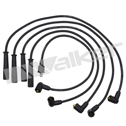Walker Products Spark Plug Wire Set P/N:924-1038 Fits: Hyundai Pony 87-83, Hyundai Stellar 1985, Lada Samara 93-88, Nissan 200sx 81-80, Saab 900 89-79, Saab 99 72-69, Saab 99 80-75, Triumph Tr7 80-75 - Image 1