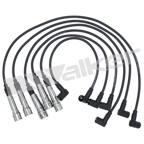 Walker Products Spark Plug Wire Set P/N:924-1250 Fits: Audi 4000 84-80, Audi 4000 Quattro 85-84, Audi 5000 85-78, Audi Coupe 84-81, Audi Quattro 85-83, Volkswagen Quantum 84-83 - Image 1