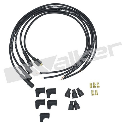 Walker Products Spark Plug Wire Set P/N:924-1551 Fits: Audi 100 Series, Audi Super 90, Porsche 912, Volkswagen Beetle, Volkswagen Campmobile, Volkswagen Fastback, Volkswagen Karmann Ghia, Volkswagen Pointer, Volkswagen Squareback - Image 1