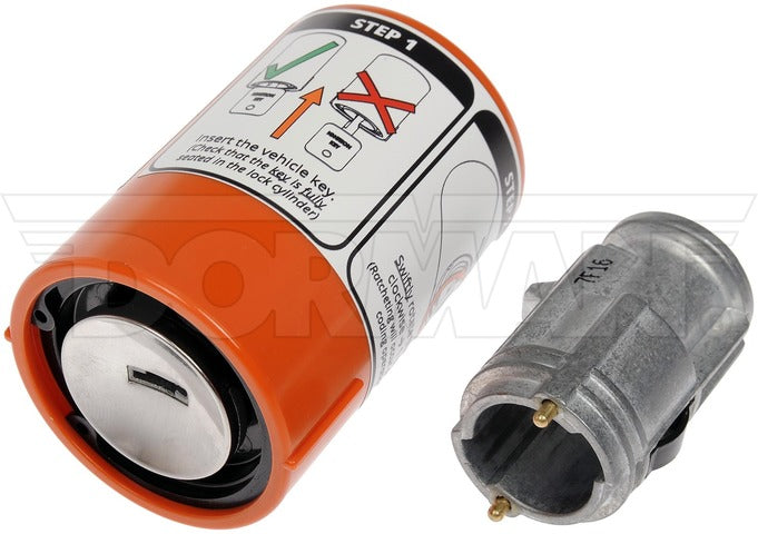 Dorman - OE Solutions Cilindro de Cerradura de Ignición P/N:924-784 Fits: Chrysler 300, Chrysler 300m, Chrysler Cirrus, Chrysler Concorde, Chrysler Grand Voyager, Chrysler Lhs, Chrysler Pacifica, Chrysler Pt Cruiser, Chrysler Sebring - Image 1