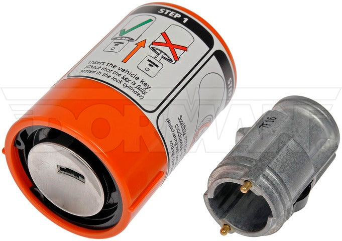 Dorman - OE Solutions Cilindro de Cerradura de Ignición P/N:924-793 Fits: Chrysler Aspen, Dodge Dakota, Dodge Durango, Dodge Ram 1500, Dodge Ram 1500 Van, Dodge Ram 2500, Dodge Ram 2500 Van, Dodge Ram 3500, Dodge Ram 3500 Van, Mitsubishi Raider - Image 1