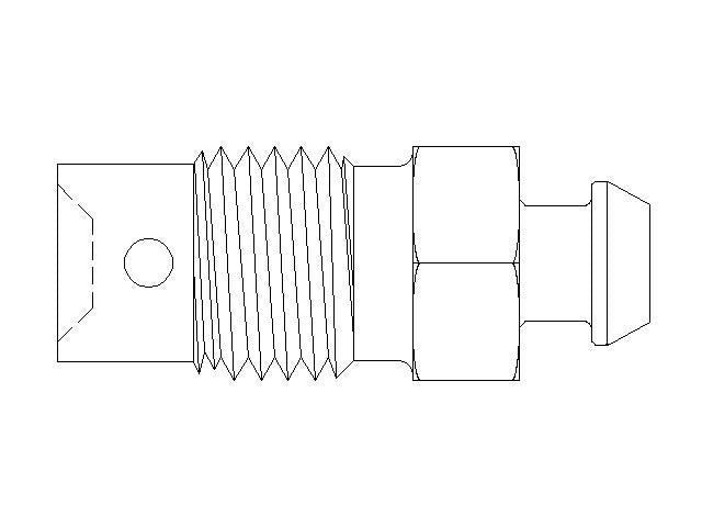 Better Brake Parts Brake Bleeder Screw P/N:9495 Fits: Ford F-53 Motorhome Chassis 09-08, Ford F-53 Motorhome Chassis 19-11, Ford F-650 08-04, Ford F-750 08-04 - Image 1