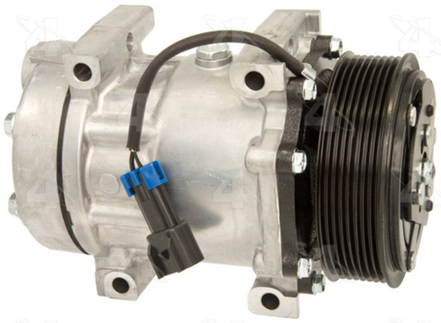 Four Seasons A/C Compressor P/N:98599 Fits: Ford F-650, Ford F-750, International 4100, International 4100 Sba, International 4200, International 4200lp, International 4300, International 4300lp, International Terrastar - Image 1