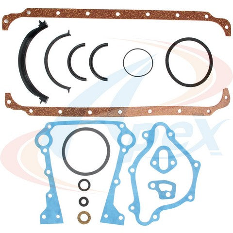 APEX Automobile Parts Inc Engine Conversion Gasket Set P/N:ACS2058A Fits: Chrysler Cordoba, Chrysler Lebaron, Chrysler New Yorker, Chrysler Newport, Chrysler TOWN &amp; COUNTRY, Dodge Aspen, Dodge B100, Dodge B200, Dodge B250 - Image 1