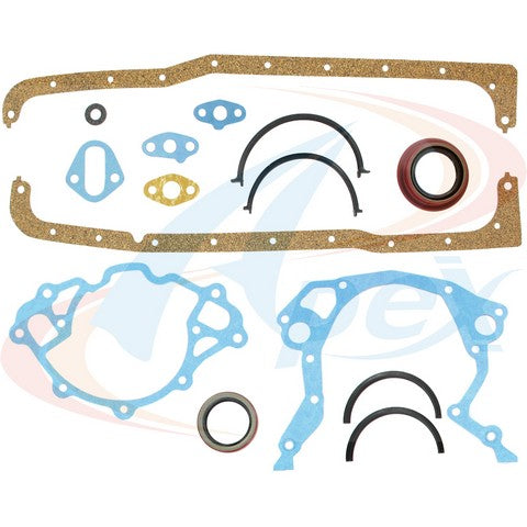 APEX Automobile Parts Inc Engine Conversion Gasket Set P/N:ACS4111 Fits: Ford Bronco, Ford Country Sedan, Ford Country Squire, Ford Custom, Ford Custom 500, Ford E-100 Econoline, Ford E-100 Econoline Club Wagon, Ford E-150 Econoline - Image 1