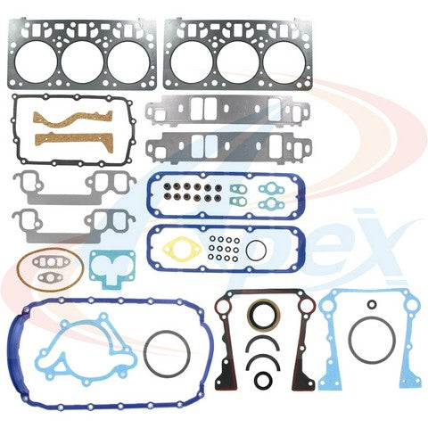 APEX Automobile Parts Inc Engine Gasket Set P/N:AFS2056 Fits: Dodge B150 94-92, Dodge B1500 96-95, Dodge B250 94-92, Dodge B2500 96-95, Dodge D150 93-92, Dodge D250 93-92, Dodge Dakota 96-92, Dodge Ram 1500 96-94, Dodge W150 93-92 - Image 1