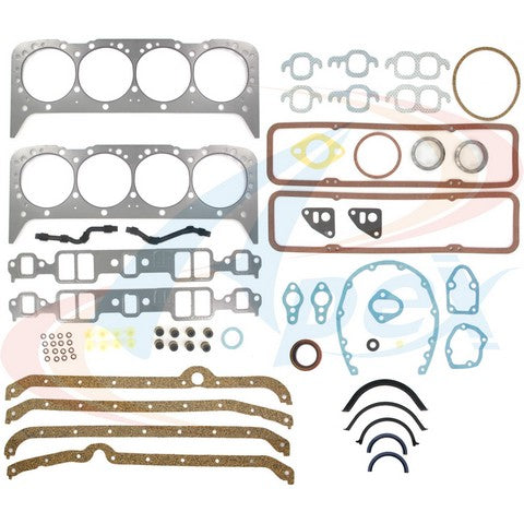 APEX Automobile Parts Inc Engine Gasket Set P/N:AFS3022C Fits: Chevrolet C10, Chevrolet C10 Suburban, Chevrolet C20, Chevrolet C20 Suburban, Chevrolet C30, Chevrolet Camaro, Chevrolet Caprice, Chevrolet Corvette, Chevrolet G10, Chevrolet G20 - Image 1