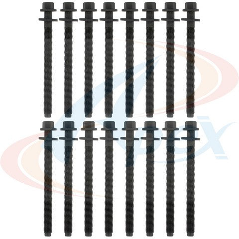 APEX Automobile Parts Inc Engine Cylinder Head Bolt Set P/N:AHB1182 Fits: Ford Edge 09-07, Ford Flex 2009, Ford Taurus 09-08, Ford Taurus X 09-08, Lincoln Mkx 09-07, Lincoln Mkz 09-07, Mazda Cx-9 2007, Mercury Sable 09-08 - Image 1